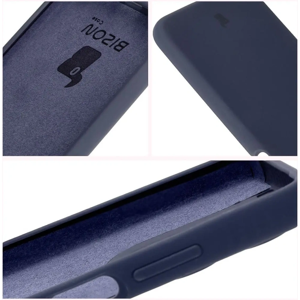 Silikonowe etui Bizon Soft Case do Motorola Moto G15 / G15 Power ciemnoniebieskie
