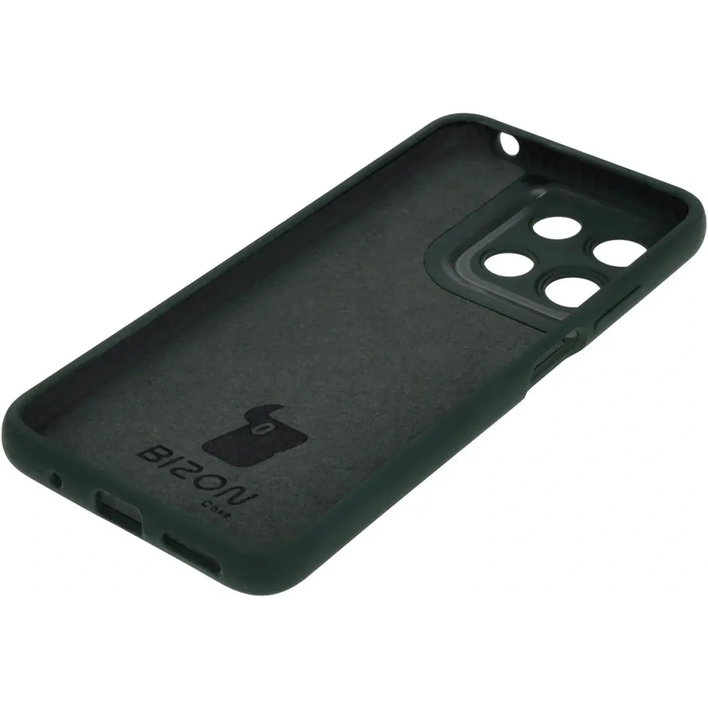 Silikonowe etui Bizon Soft Case do Motorola Moto G15 / G15 Power ciemnozielone