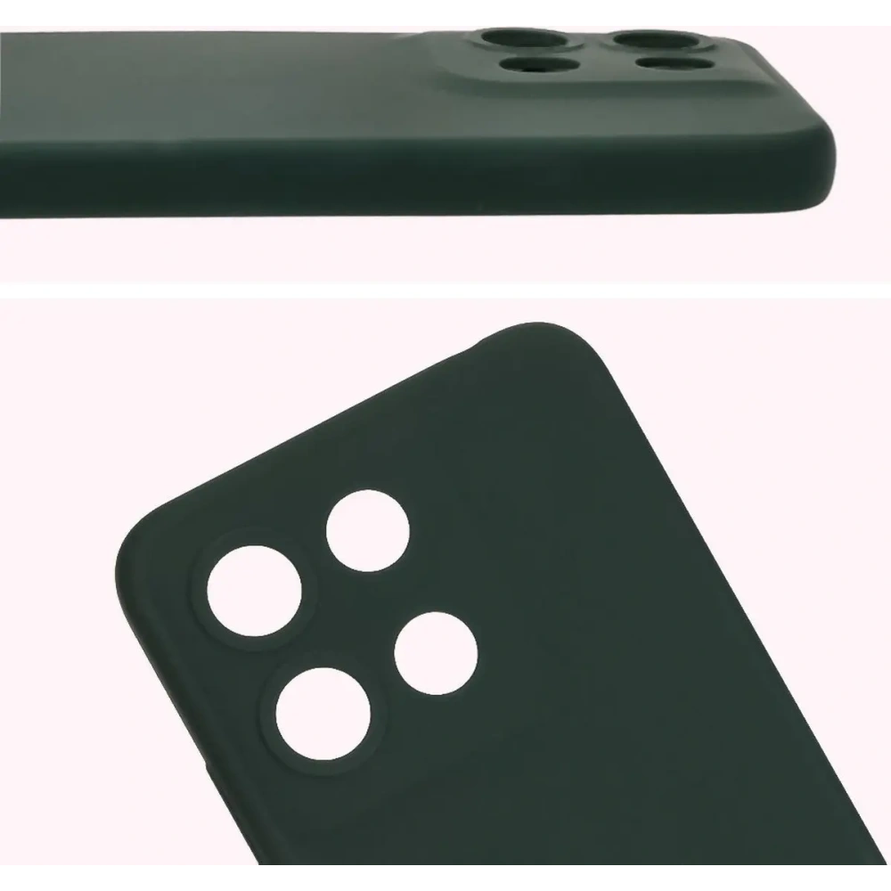 Silikonowe etui Bizon Soft Case do Motorola Moto G15 / G15 Power ciemnozielone