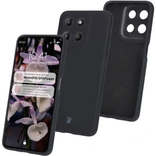 Kup Silikonové pouzdro Bizon Soft Case pro Motorola Moto G15 / G15 Power černé - BIZ8435 - {ean13} - Sklep Home Screen
