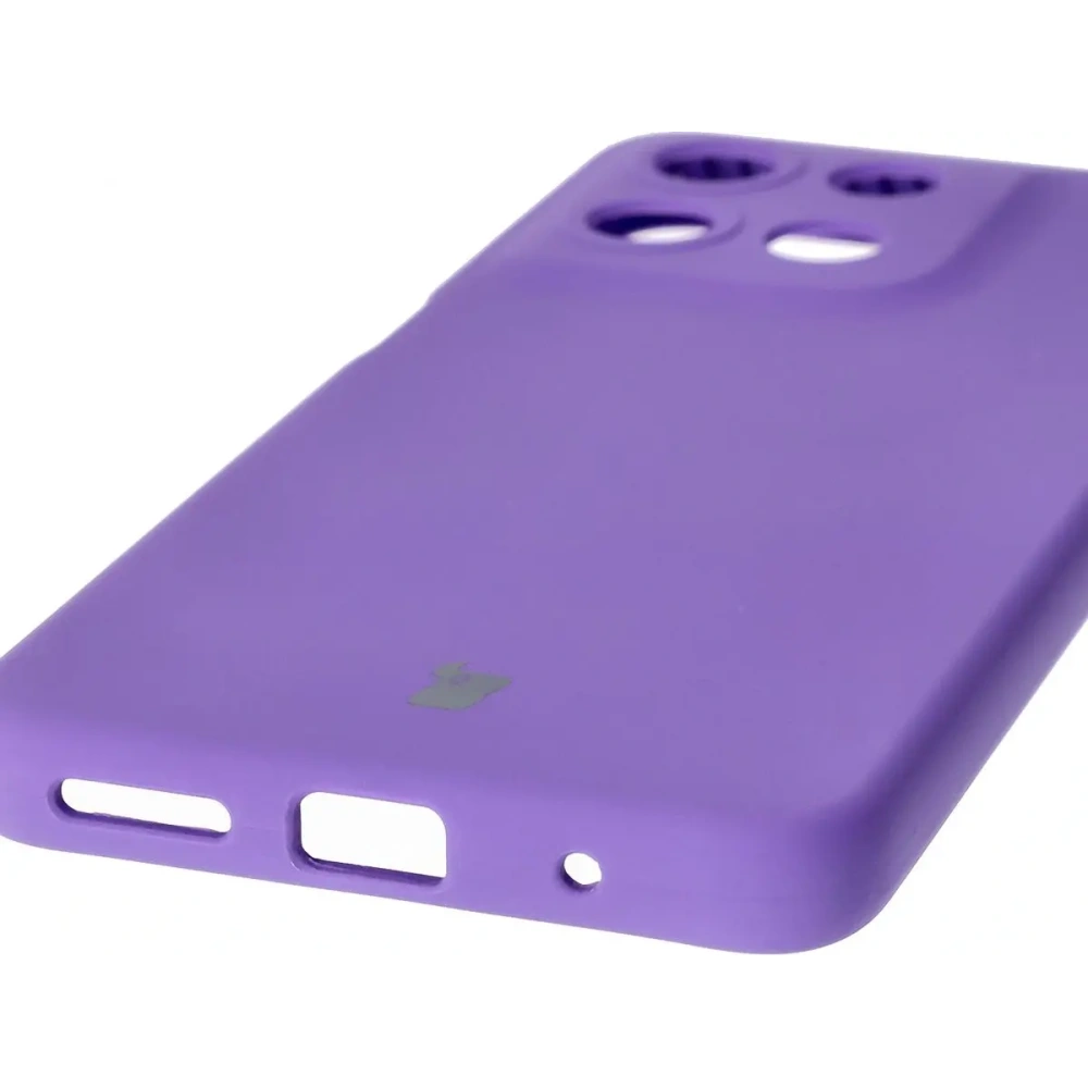 Silikonowe etui Bizon Soft Case do Motorola Moto G15 / G15 Power fioletowe