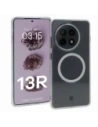 Pouzdro s magnetickým kroužkem Bizon Case CrystalO pro OnePlus 13R průhledné