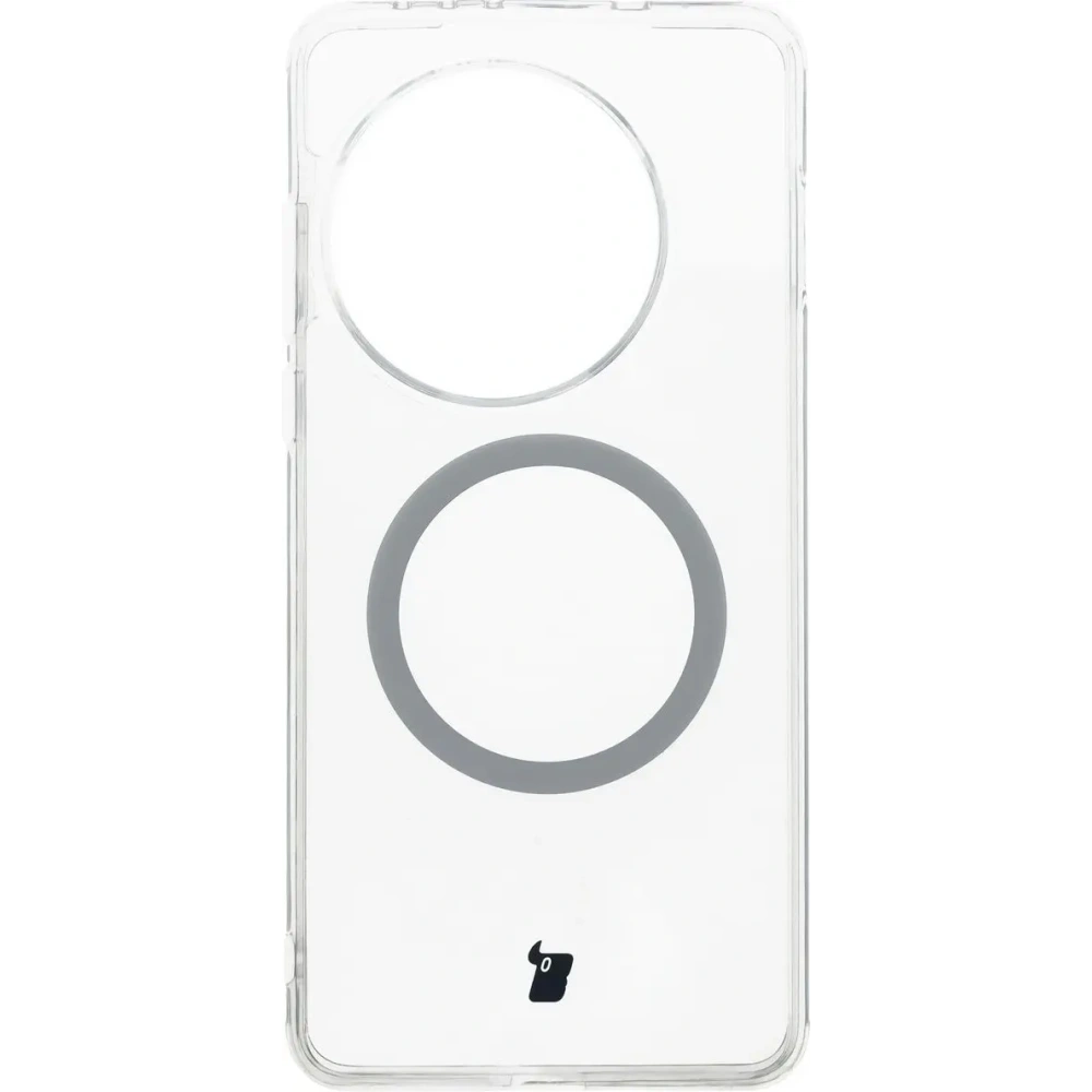 Etui z pierścieniem magnetycznym Bizon Case CrystalO do OnePlus 13R przezroczyste