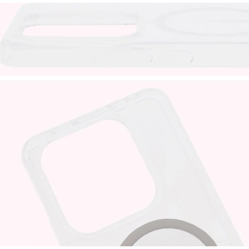 Etui z pierścieniem magnetycznym Bizon Case CrystalO do Xiaomi Redmi Note 14 5G przezroczyste
