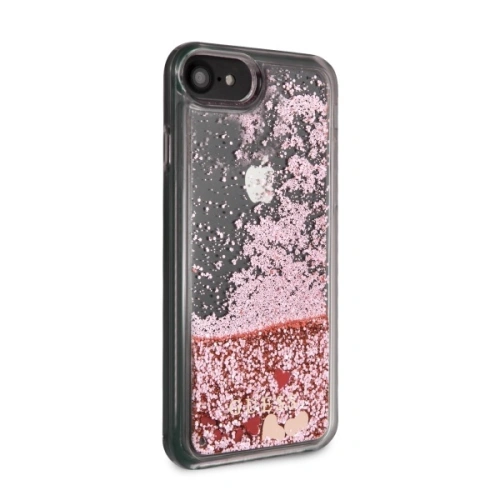 Kup Etui Guess GUHCI8GLHRERG Apple iPhone SE 2022/SE 2020/8/7 rózsaszín/pink kemény tok Liquid Glitter Hearts - GUE466PNK - {ean13} - Sklep Home Screen