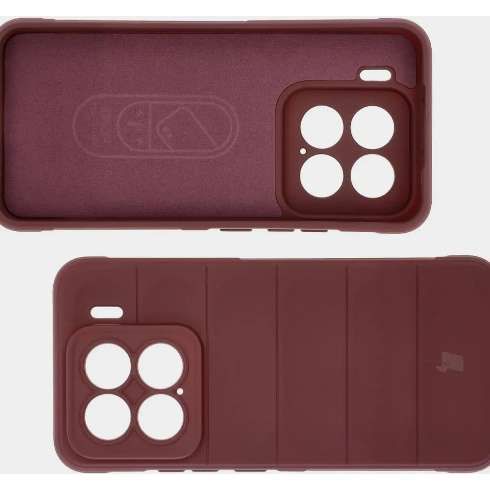 Pancerne etui Bizon Case Tur do Xiaomi 15 ciemnofioletowe