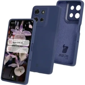Kup Silikonowe etui Bizon Soft Case do Motorola Moto G75 5G ciemnoniebieskie - BIZ8442 - {ean13} - Sklep Home Screen