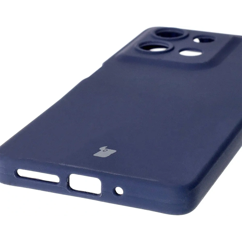 Silikonowe etui Bizon Soft Case do Motorola Moto G75 5G ciemnoniebieskie