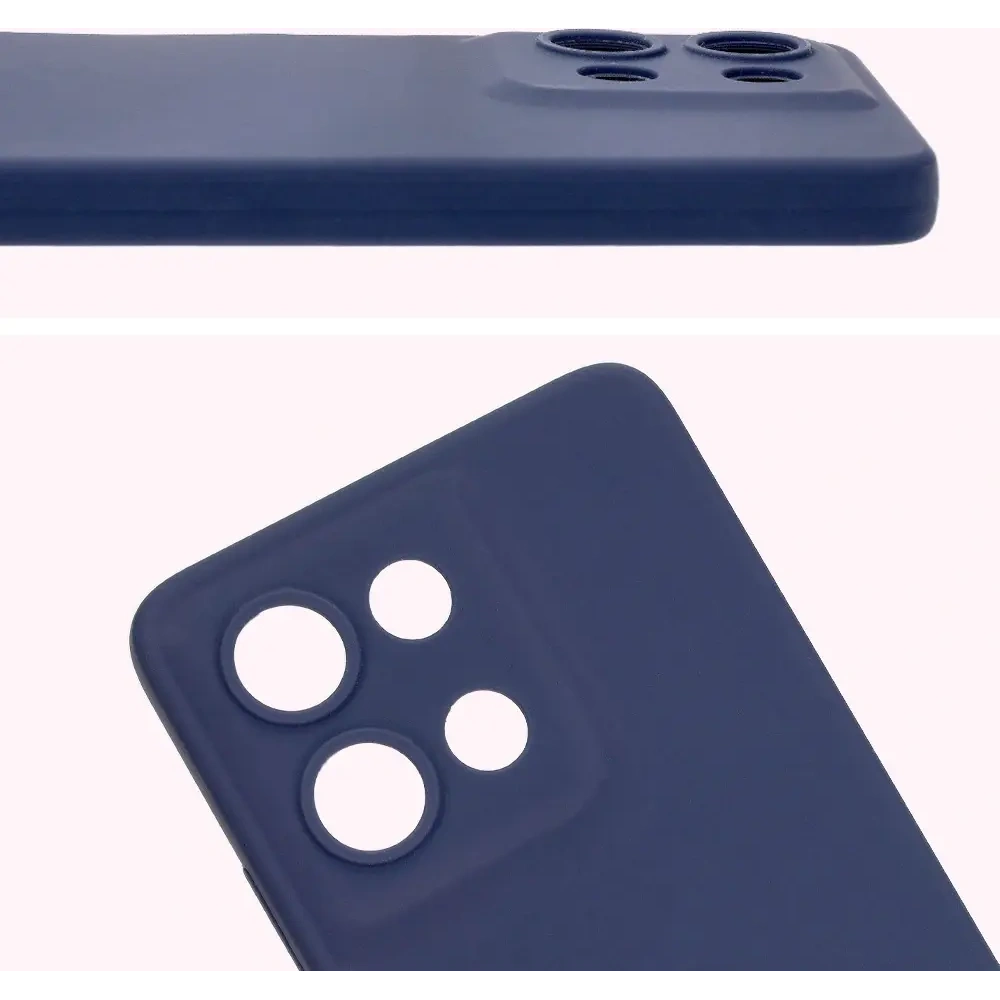 Silikonowe etui Bizon Soft Case do Motorola Moto G75 5G ciemnoniebieskie