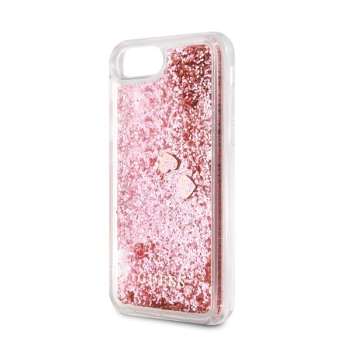 Kup Etui Guess GUHCI8GLHRERG Apple iPhone SE 2022/SE 2020/8/7 roz/pink hard case Liquid Glitter Hearts - GUE466PNK - {ean13} - Sklep Home Screen