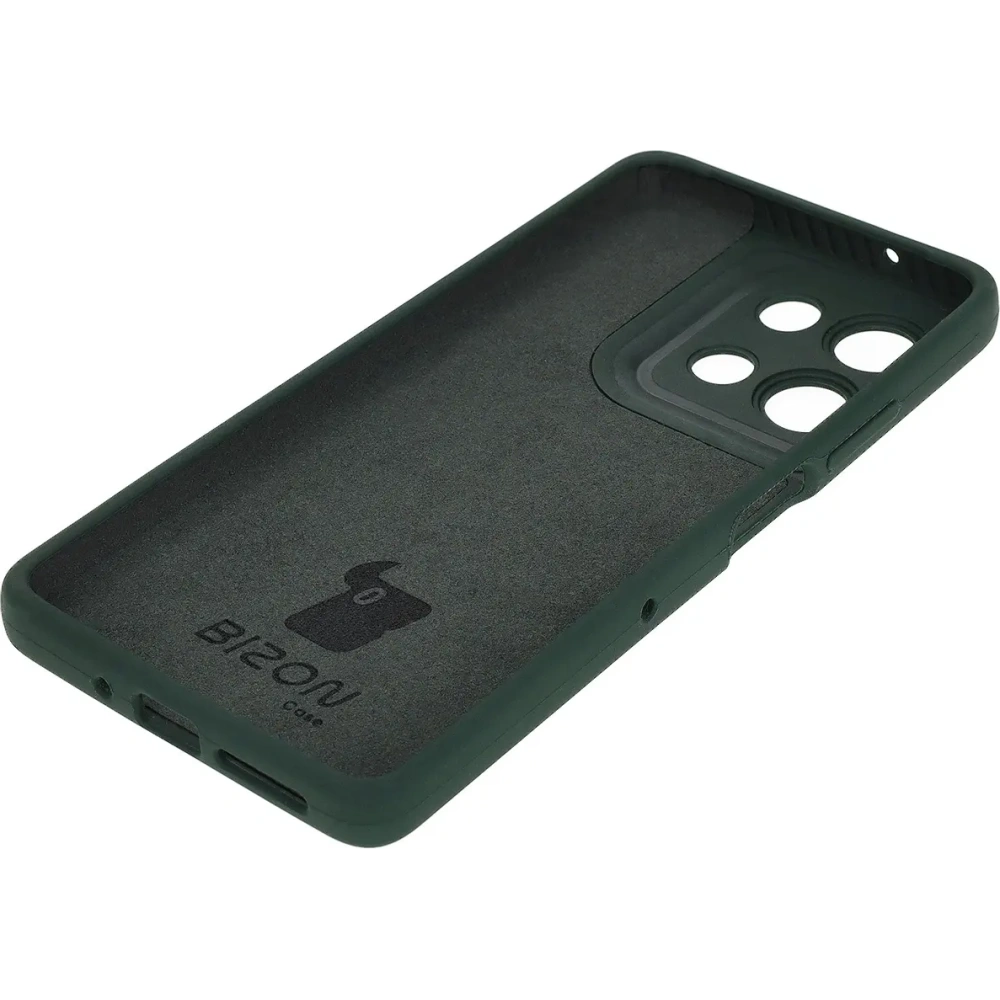 Silikonowe etui Bizon Soft Case do Motorola Moto G75 5G ciemnozielone