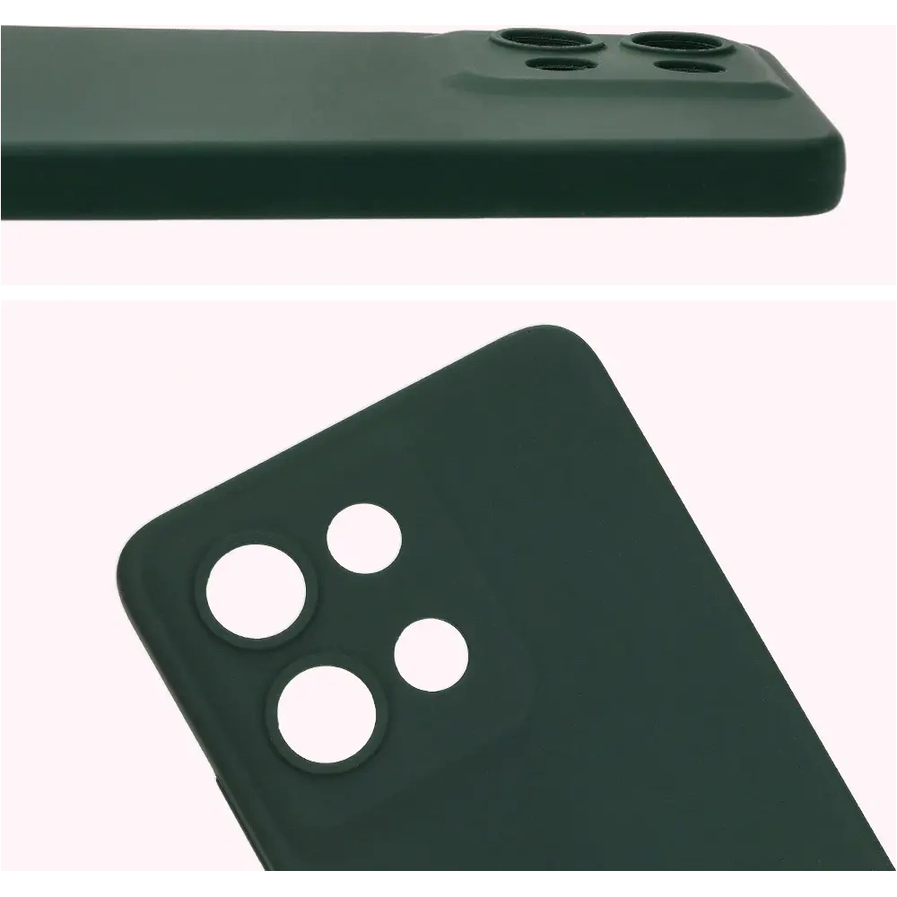 Silikonowe etui Bizon Soft Case do Motorola Moto G75 5G ciemnozielone