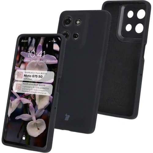 Kup Silikonowe etui Bizon Soft Case do Motorola Moto G75 5G czarne - BIZ8444 - {ean13} - Sklep Home Screen