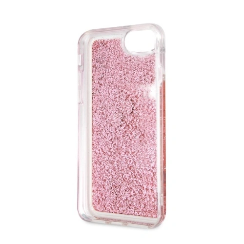 Kup Etui Guess GUHCI8GLHRERG Apple iPhone SE 2022/SE 2020/8/7 rózsaszín/pink kemény tok Liquid Glitter Hearts - GUE466PNK - {ean13} - Sklep Home Screen
