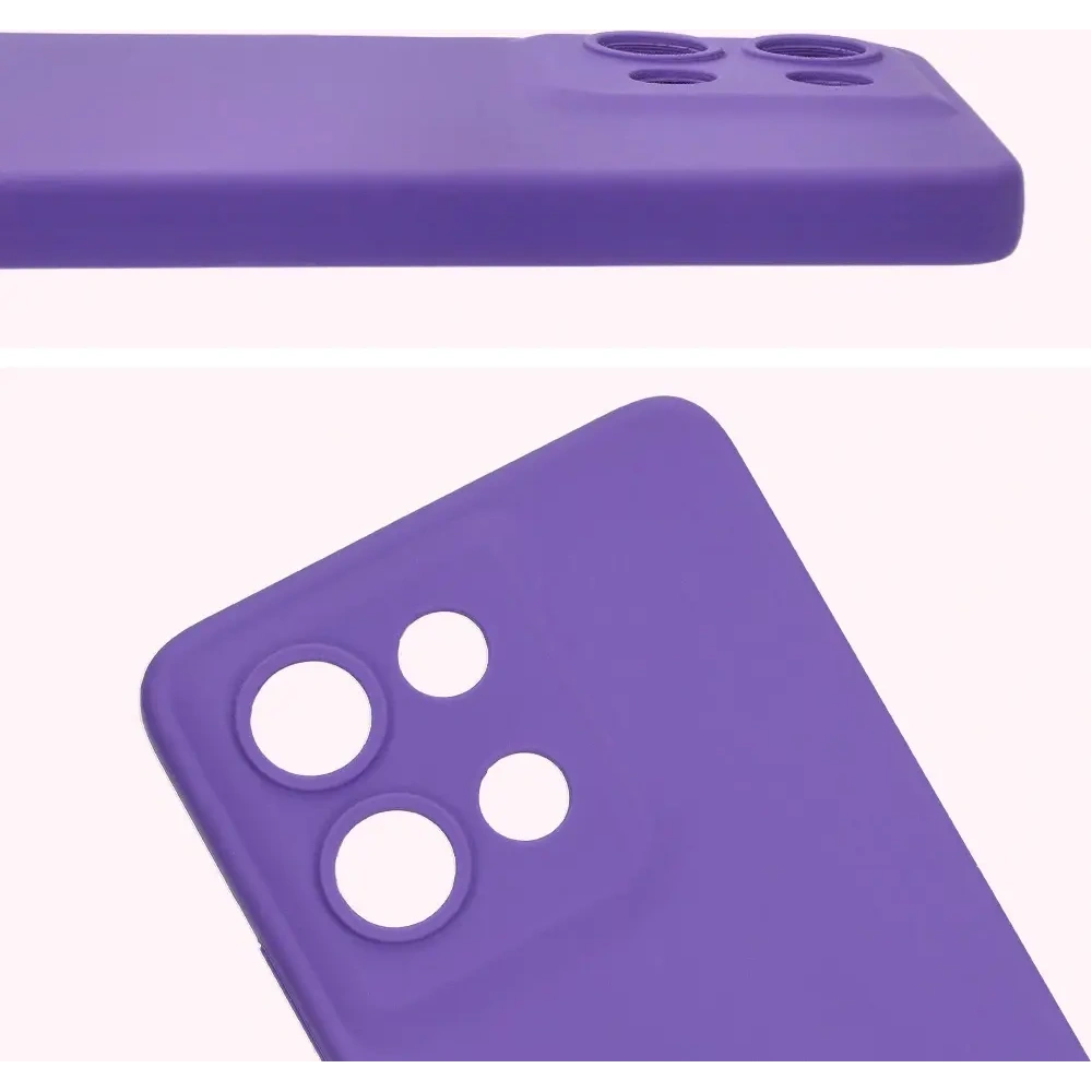 Silikonowe etui Bizon Soft Case do Motorola Moto G75 5G fioletowe