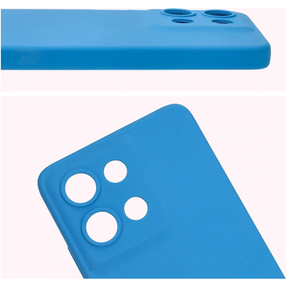 Silikonowe etui Bizon Soft Case do Motorola Moto G75 5G niebieskie