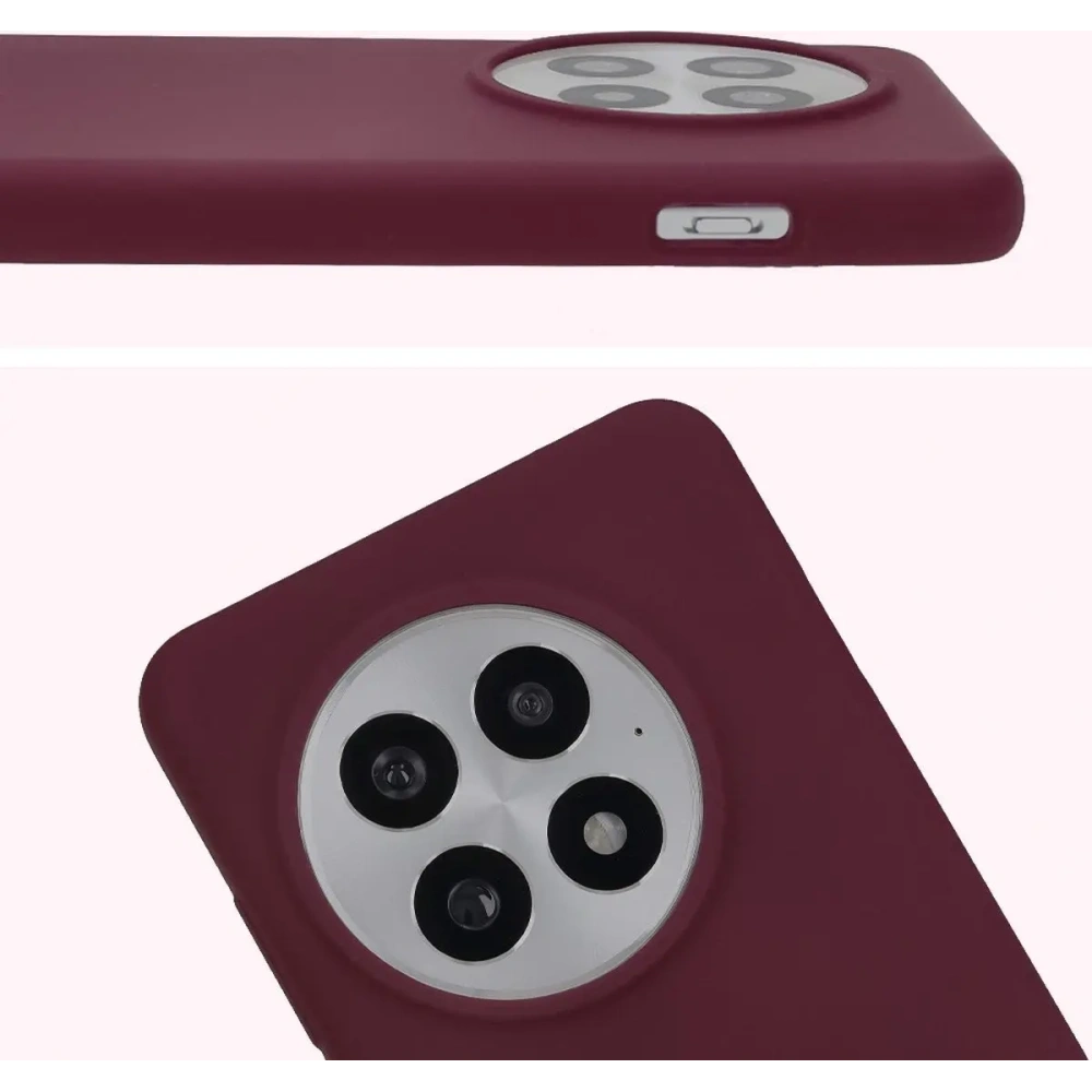 Silikonowe etui Bizon Soft Case do OnePlus 13 ciemnofioletowe