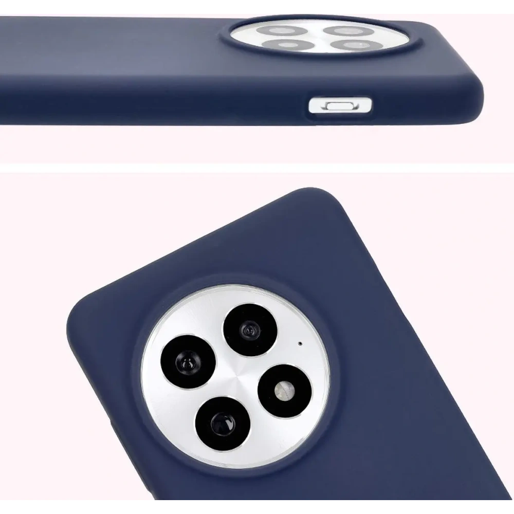 Silikonowe etui Bizon Soft Case do OnePlus 13 ciemnoniebieskie