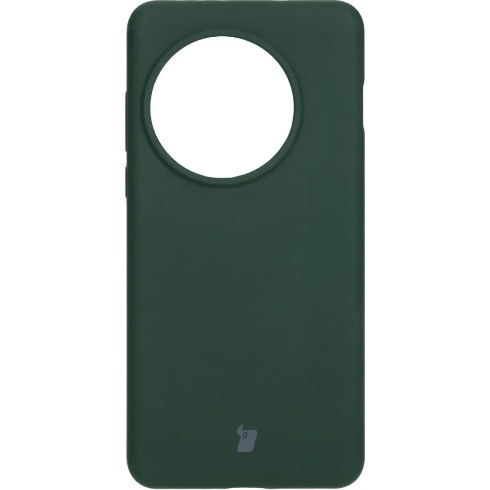 Silikonowe etui Bizon Soft Case do OnePlus 13 ciemnozielone