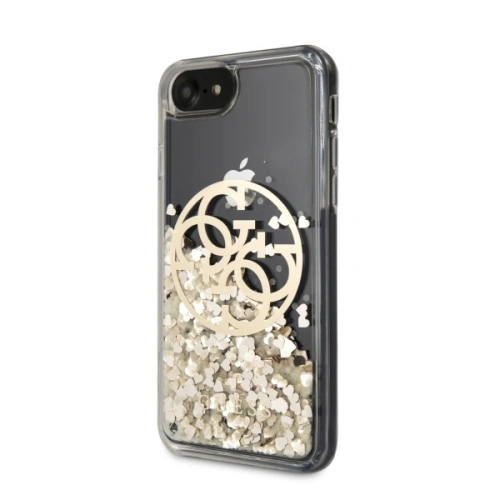 Kup Guess Apple Case GUHCI8LGGITDGO iPhone SE 2022/SE 2020/8/7 gold/gold hartes Case Circle Liquid Glitter - GUE467GLD - {ean13} - Sklep Home Screen