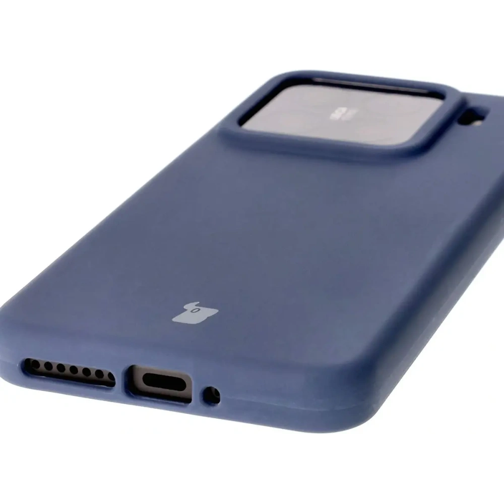 Silikonowe etui Bizon Soft Case do Xiaomi 15 ciemnoniebieskie