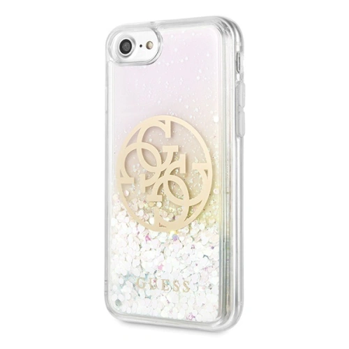 Kup Guess Apple Tasche GUHCI8LGIRGP iPhone SE 2022/SE 2020/8/7 Hartschalenetui Liquid Glitter 4G Circle - GUE468 - {ean13} - Sklep Home Screen