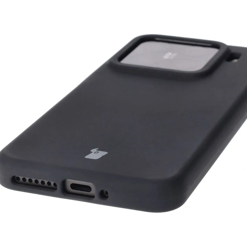 Silikonowe etui Bizon Soft Case do Xiaomi 15 czarne