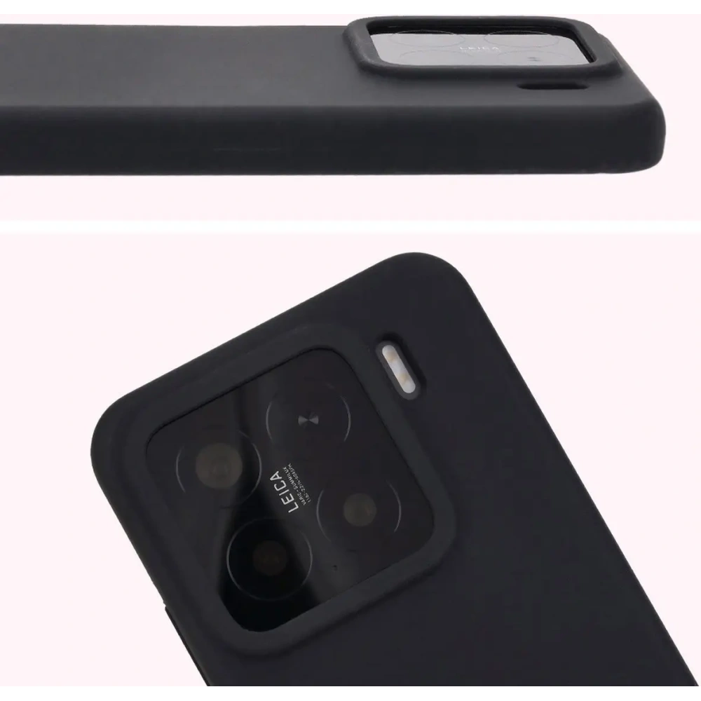 Silikonowe etui Bizon Soft Case do Xiaomi 15 czarne