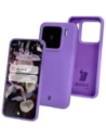 Silikonowe etui Bizon Soft Case do Xiaomi 15 fioletowe