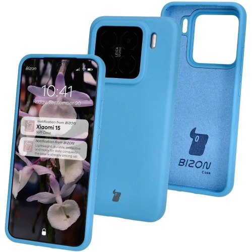 Kup Silikonowe etui Bizon Soft Case do Xiaomi 15 niebieskie - BIZ8458 - {ean13} - Sklep Home Screen