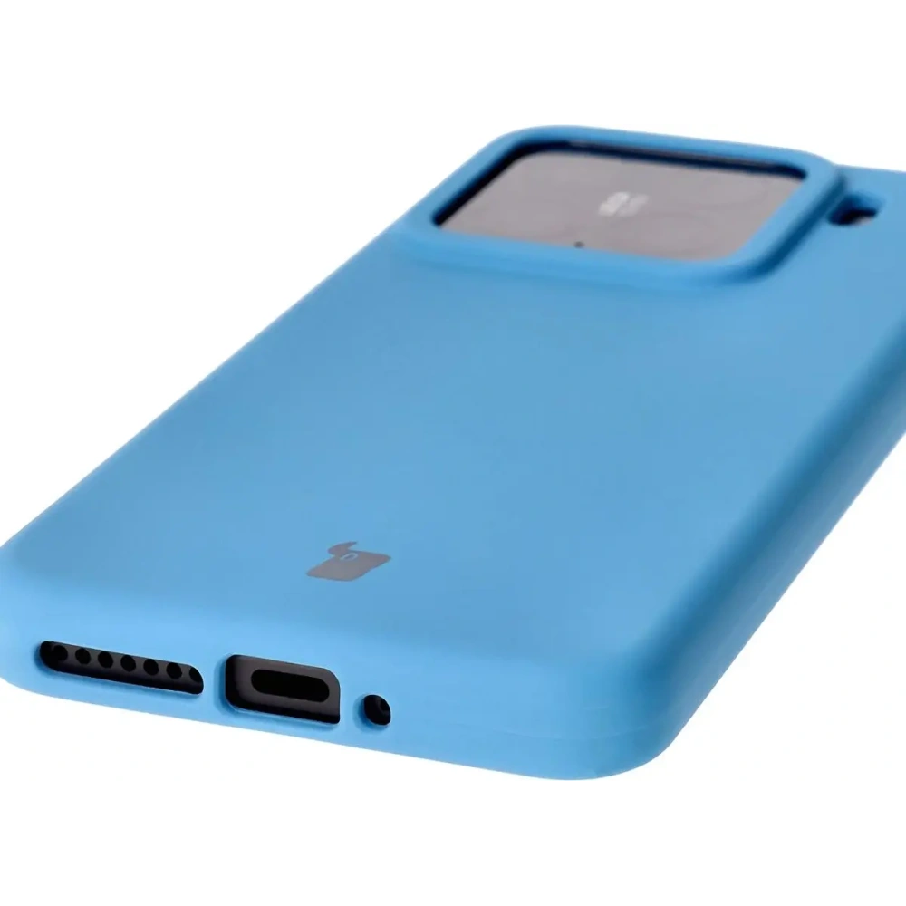 Silikonowe etui Bizon Soft Case do Xiaomi 15 niebieskie