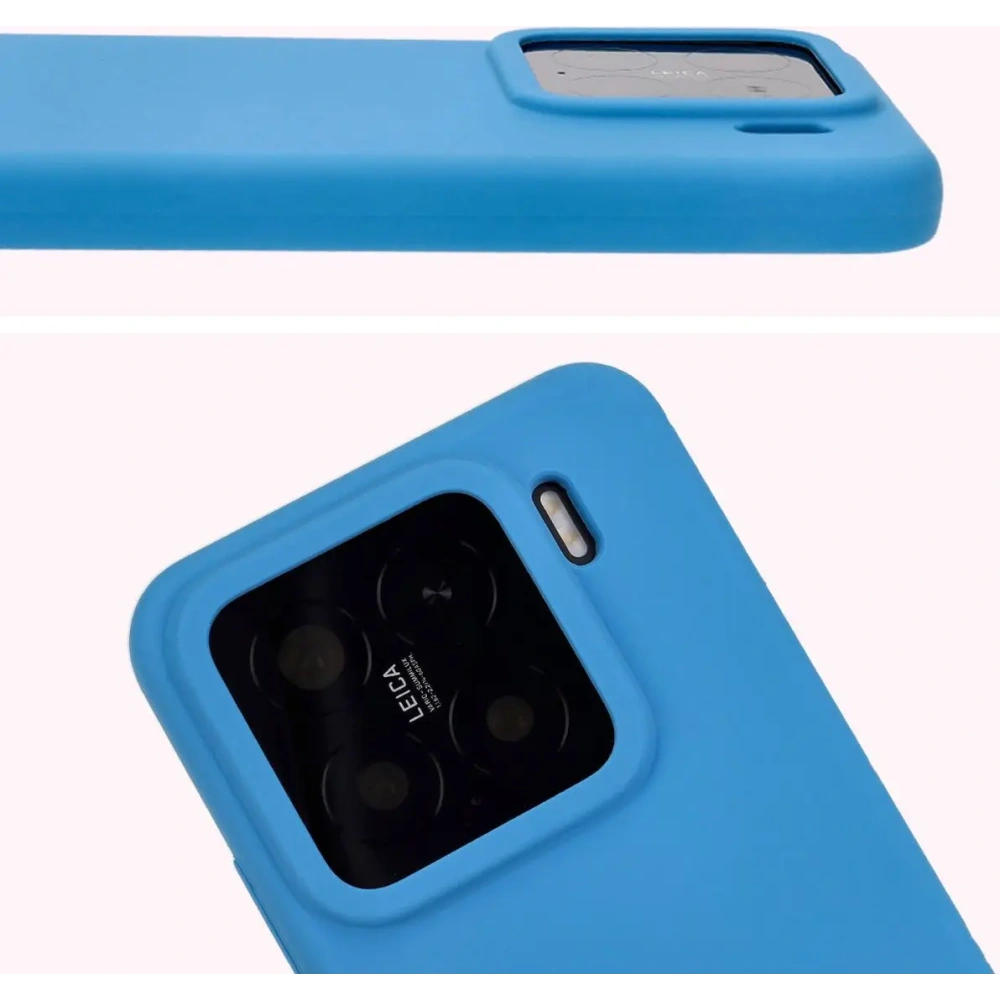Silikonowe etui Bizon Soft Case do Xiaomi 15 niebieskie