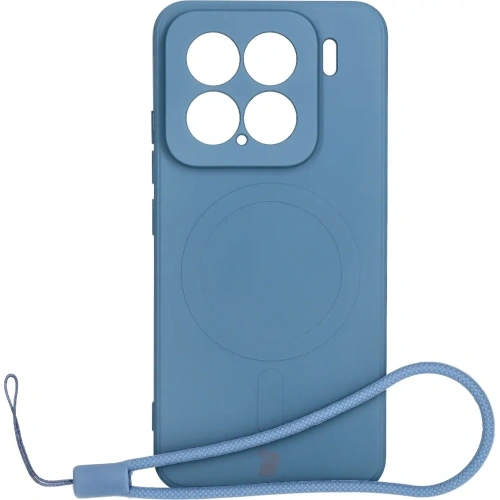 Kup Silikonové pouzdro s magnetickým prstenem Bizon Case Silicone Magnetic Sq pro Xiaomi 15 modré - BIZ8459 - {ean13} - Sklep Home Screen