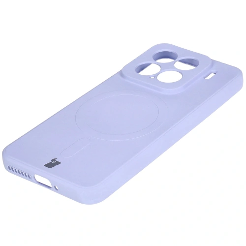 Kup Silikonový obal s magnetickým kroužkem Bizon Case Silicone Magnetic Sq pro Xiaomi 15 jasně fialový - BIZ8460 - {ean13} - Sklep Home Screen