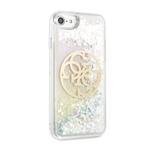 Kup Guess Apple Tasche GUHCI8LGIRGP iPhone SE 2022/SE 2020/8/7 Hartschalenetui Liquid Glitter 4G Circle - GUE468 - {ean13} - Sklep Home Screen