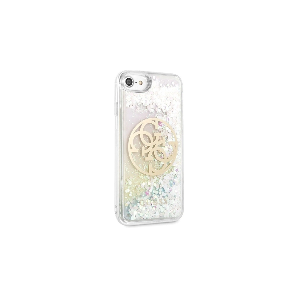 Etui Guess GUHCI8LGIRGP Apple iPhone SE 2022/SE 2020/8/7 hard case Liquid Glitter 4G Circle