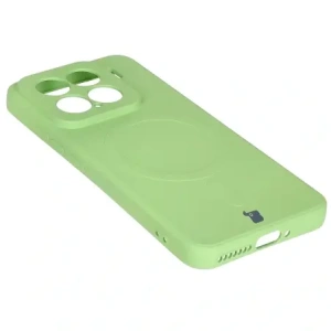 Kup Silikonowe etui z pierścieniem magnetycznym Bizon Case Silicone Magnetic Sq do Xiaomi 15 jasnozielone - BIZ8461 - {ean13} - Sklep Home Screen