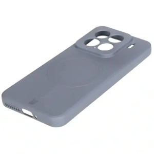 Kup Silikonowe etui z pierścieniem magnetycznym Bizon Case Silicone Magnetic Sq do Xiaomi 15 szare - BIZ8462 - {ean13} - Sklep Home Screen