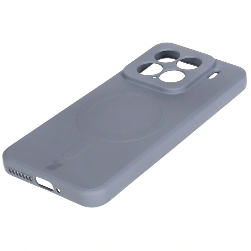 Kup Silikonowe etui z pierścieniem magnetycznym Bizon Case Silicone Magnetic Sq do Xiaomi 15 szare - BIZ8462 - {ean13} - Sklep Home Screen