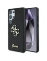Guess Glitter Fixat Mare 4G Logo Metalic Samsung Galaxy S25 Ultra negru