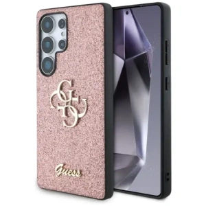 Kup Etui Guess Fixed Glitter Big 4G Metal Logo do Samsung Galaxy S25 Ultra różowy - GUE4304 - {ean13} - Sklep Home Screen