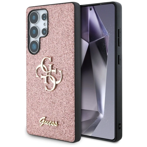 Kup Etui Guess Fixed Glitter Big 4G Metal Logo do Samsung Galaxy S25 Ultra różowy - GUE4304 - {ean13} - Sklep Home Screen