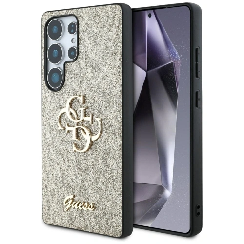 Kup Etui Guess Fixed Glitter Big 4G Metal Logo do Samsung Galaxy S25 Ultra złoty - GUE4305 - {ean13} - Sklep Home Screen