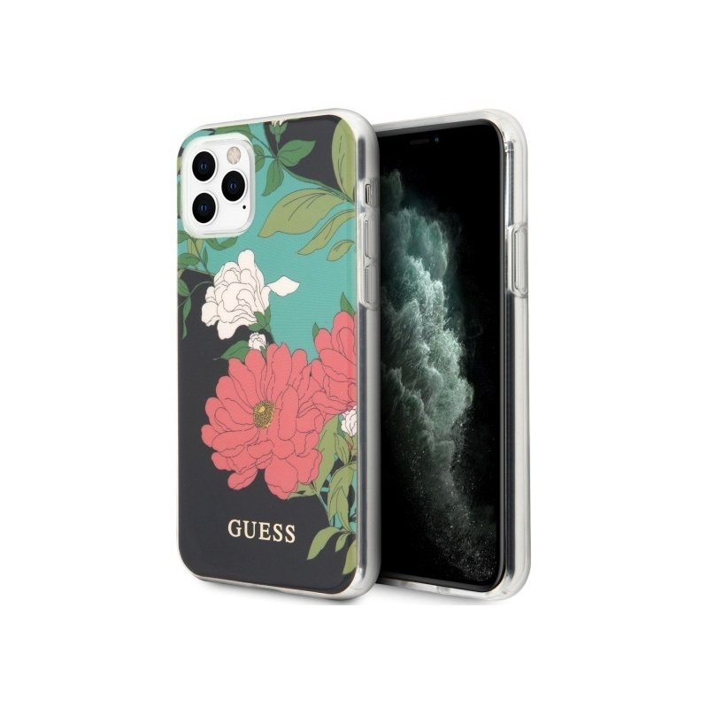 Buy Guess GUHCN58IMLFL01 Apple iPhone 11 Pro black N°1 Flower Collection - 3700740475508 - GUE469BLK - Homescreen.pl