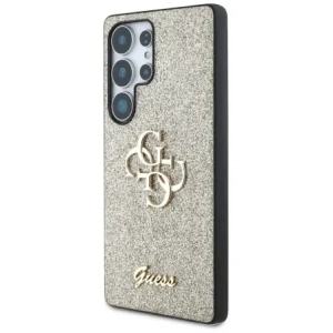 Kup Etui Guess Fixed Glitter Big 4G Metal Logo do Samsung Galaxy S25 Ultra złoty - GUE4305 - {ean13} - Sklep Home Screen