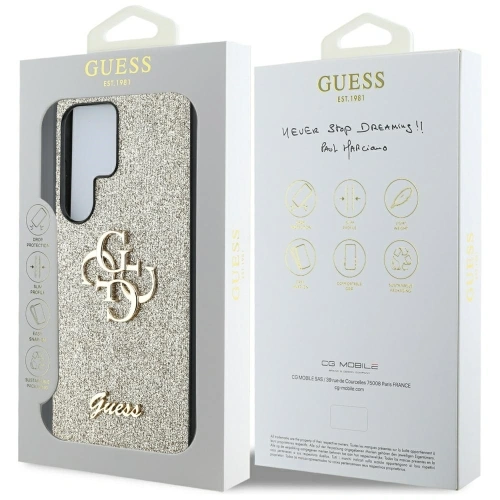 Kup Guess Glitter fix Big 4G Logo metalic Samsung Galaxy S25 Ultra aurie - GUE4305 - {ean13} - Sklep Home Screen