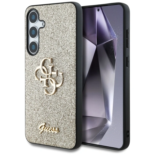 Buy Guess Fixed Glitter Big 4G Metal Logo Samsung Galaxy S25 gold - GUE4306 - {ean13} - Home Screen Store Europe
