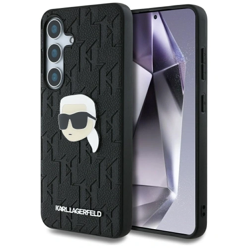 Kup Karl Lagerfeld Leder Monogram Pin Logo Karl Kopf Samsung Galaxy S25 schwarz - KLD21899 - {ean13} - Sklep Home Screen