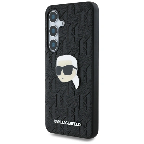 Kup Karl Lagerfeld Leder Monogram Pin Logo Karl Kopf Samsung Galaxy S25 schwarz - KLD21899 - {ean13} - Sklep Home Screen