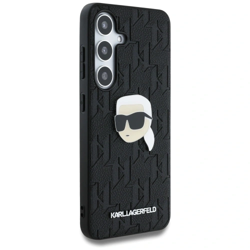 Kup Karl Lagerfeld Leder Monogram Pin Logo Karl Kopf Samsung Galaxy S25 schwarz - KLD21899 - {ean13} - Sklep Home Screen